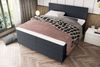 99rooms Maximus Boxspringbett 160x200 cm Strukturstoff NEVE Anthrazit Bild 3