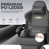 GTPLAYER Gaming-Stuhl Atmungsaktiver Bürostuhl, ergonomisch Hochwertiger - Stoff/Kunstleder, 160° Verstellbare Rückenlehne und ausziehbare Fußstütze Bild 2