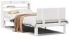vidaXL Bettgestell mit Kopfteil ohne Matratze Weiß 90x200 cm 3306822 Bild 2