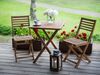 Bistro Set FIJI Holz Heller Holzfarbton Bild 2