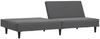 vidaXL Schlafsofa 2-Sitzer Dunkelgrau Samt 375927 Bild 4