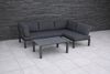 elGiga | MWH Lounge-Set Widoo wetterfestes Gartenmöbelset aus Aluminium - eisengrau Bild 2