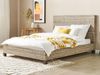 Bett mit Lattenrost SALBRIS 160 x 200 cm Rattan Natürlich Bild 3