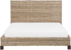 Bett mit Lattenrost SALBRIS 160 x 200 cm Rattan Natürlich Bild 4