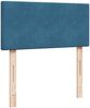 vidaXL Boxspringbett mit Matratze Blau 90x190 cm Samt 3287612 Bild 4