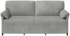vidaXL 3-Sitzer-Sofa Hellgrau 198 x 83 x 95 cm Samt 42033967 Bild 3