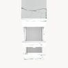 Nischenschrank auf Rollen Broreynna 66x15x33 cm Marmoroptik, weiß [en. casa] Bild 5