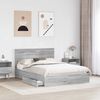 vidaXL Aufbewahrungsbett Graues Sonoma 140 x 200 cm Holzwerkstoff 3410796 Bild 3
