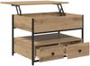vidaXL Couchtisch Artisan-Eiche 70 x 50 x 54,5 cm Holzwerkstoff 883049 Bild 5
