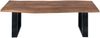 Sitzbank Baumkante 140 cm nussbaum massiv Akazie schwarz 62088346 Bild 2