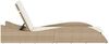 vidaXL Sonnenliege mit Auflage Beige 60x205x73 cm Poly Rattan 368282 Bild 5