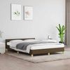 Doppelbett, Bettgestell Modernen ohne Matratze Dunkelbraun 140x190 cm Stoff d2110e Bild 2
