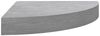 vidaXL Eck-Schweberegal Betongrau 25x25x3,8 cm MDF 326633 Bild 2