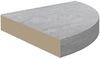 vidaXL Eck-Schweberegal Betongrau 25x25x3,8 cm MDF 326633 Bild 4