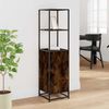 vidaXL Highboard Räuchereiche 35,5x35x139 cm Holzwerkstoff Metall 849046 Bild 3