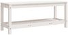vidaXL Gartenbank Weiß 108x35x45 cm Massivholz Kiefer 832383 Bild 5