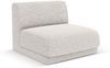 Micadoni Modul Armlos Miley Chenille Eden Silber Bild 2