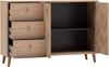 Schildmeyer Visby Sideboard 160936 Eiche hell Dekor/Fischgräten Dekor, 109 x 33 x 73,9 cm Bild 3