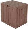 ONDIS24 Gartenbox City Cube Holzoptik Kissenbox Poolbox Sitztruhe 110L, UV,- und witterungsbeständig, abschließbar Bild 2