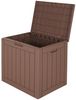 ONDIS24 Gartenbox City Cube Holzoptik Kissenbox Poolbox Sitztruhe 110L, UV,- und witterungsbeständig, abschließbar Bild 3