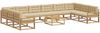 vidaXL Outdoor-Sofagarnitur mit Kissen 11 pcs Weiß und Beige 3387142 Bild 2