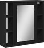 vidaXL Bad-Spiegelschrank Schwarz 60x16x60 cm Holzwerkstoff 842426 Bild 2