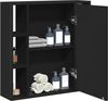 vidaXL Bad-Spiegelschrank Schwarz 60x16x60 cm Holzwerkstoff 842426 Bild 4