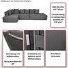 MCW Loungesofa MCW-Q28, Kissenbezug waschbar bei 30°, Rutschfeste Unterseite Bild 4