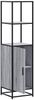 vidaXL Highboard Grau Sonoma 35,5x35x139 cm Holzwerkstoff und Metall 849047 Bild 5