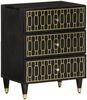 vidaXL Nachttisch 50x33x60 cm Massivholz Mango 358329 Bild 1
