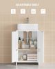 Waschbeckenunterschrank, Unterschrank, Badezimmerschrank, Verstellbare Einlegeböden, Badschrank mit 2 Türen, Freistehend, Moderner, 30 x 40 x 60 cm, Weiß Bild 4