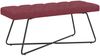 vidaXL Bank mit Knopfheftung Weinrot 110 x 40 x 46 cm Stoff 42038374 Bild 2