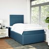 vidaXL Boxspringbett mit Matratze Blau 120x200 cm Samt 3294614 Bild 5