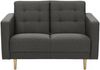 Sofa 2-Sitzer Kazia Flachgewebe anthrazit Bild 2