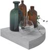 vidaXL Eck-Schweberegale 2 Stk. Betongrau 25x25x3,8 cm MDF 326634 Bild 3