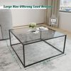 Runder Couchtisch Schwarz Glastisch Metallgestell 45x70 cm Bild 2