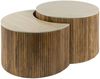 KAWOLA Couchtisch DESEADO Set 2-tlg. Keramik weiß 40 x 60 x 60 cm Bild 3