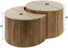 KAWOLA Couchtisch DESEADO Set 2-tlg. Keramik weiß 40 x 60 x 60 cm Bild 4