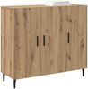 Sideboard, Kommode Artisan-Eiche 90 x 34 x 80 cm Holzwerkstoff j1123p Bild 3