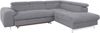 COTTA Ecksofa Chef L-Form, mit Kopfteilverstellung, edle Metallkufen, wahlweise mit Bettfunktion Bild 3