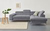 COTTA Ecksofa Chef L-Form, mit Kopfteilverstellung, edle Metallkufen, wahlweise mit Bettfunktion Bild 5