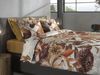 Heckett & Lane Mako-Satin Bettwäsche 155x220 Selina white Blüten Blätter Herbst Bild 5