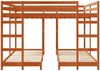 vidaXL Dreifach Etagenbettrahmen Wachsbraun 200 x 200 cm 3414560 Bild 4