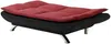 Vente-unique - DEMIDO Sofa Stoff SchwarzRot - B 86 cm x H 84 cm x L 176 cm Bild 4