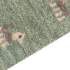 Gabbeh Teppich Wolle grün 80 x 150 cm Tiermotiv Hochflor KIZARLI Bild 5