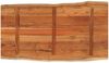 vidaXL Tischplatte 100x60x2,5cm Rechteckig Massivholz Akazie Baumkante 370622 Bild 5