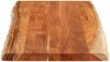vidaXL Tischplatte 100x60x2,5cm Rechteckig Massivholz Akazie Baumkante 370622 Bild 4