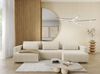 Wohnlandschaft Sofa mit Schlaffunktion CHAIRA Stoff Curio Hellbeige Bild 1