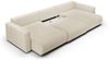 Wohnlandschaft Sofa mit Schlaffunktion CHAIRA Stoff Curio Hellbeige Bild 3