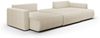 Wohnlandschaft Sofa mit Schlaffunktion CHAIRA Stoff Curio Hellbeige Bild 2
